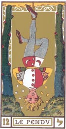 O Pendurado no Tarot de Oswald Wirth