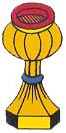 A Taça no Tarot de Marselha, símbolo do naipe de Copas.
