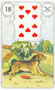 Cão no Baralho Lenormand - Baralho Cigano (Dez de Copas)