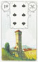 Torre no Baralho Lenormand - Baralho Cigano (Seis de Espadas)