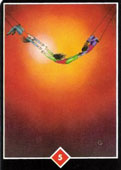 Cinco de Paus no Osho Tarot