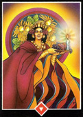 Rainha de Paus no Osho Tarot