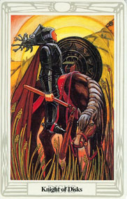 O Cavaleiro de Ouros no Thoth Tarot