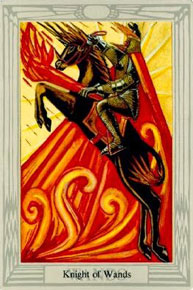 O Cavaleiro de Paus no Thoth Tarot