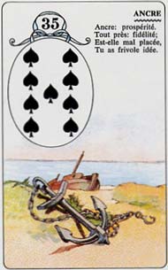 Ancre, a Âncora no Petit Lenormand