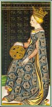 A Rainha de Ouros no Tarot Visconti-Sforza