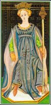 A Rainha de Paus no Tarot Visconti-Sforza