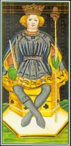 O Rei de Paus no Tarot Visconti-Sforza