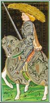 O Cavaleiro de Espadas no Tarot Visconti-Sforza