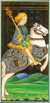 O Cavaleiro de Paus no Tarot Visconti-Sforza