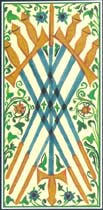 O Sete de Espadas no Tarot Visconti-Sforza