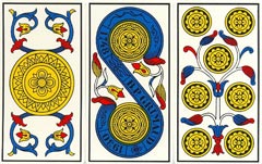 ANTIGO JOGO DE CARTAS TAROT DE MARSEILLE