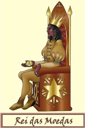 O Rei de Ouros (Moedas) no Tarot de Joana Trautvetter