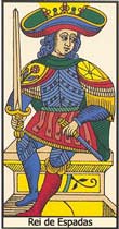 O Rei de Espadas no Tarot de Marselha - Kris Hadar