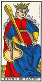 A Rainha de Paus no Tarot de Marselha-Grimaud