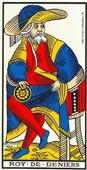 O Rei de Ouros no Tarot de Marselha-Grimaud