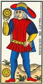 O Valete de Ouros no Tarot de Marselha-Grimaud