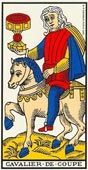 O Cavaleiro de Copas no Tarot de Marselha-Grimaud