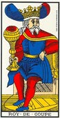 O Rei de Espadas no Tarot de Marselha-Grimaud