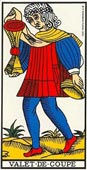 O Valete de Copas no Tarot de Marselha-Grimaud