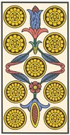 O Nove de Ouros no Tarot de Marselha - Kris Hadar