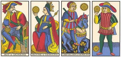 As quatro figuras da corte no Tarot de Marselha-Kris Hadar