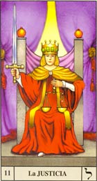 A Justiça, desenho inspirado no Tarot Waite