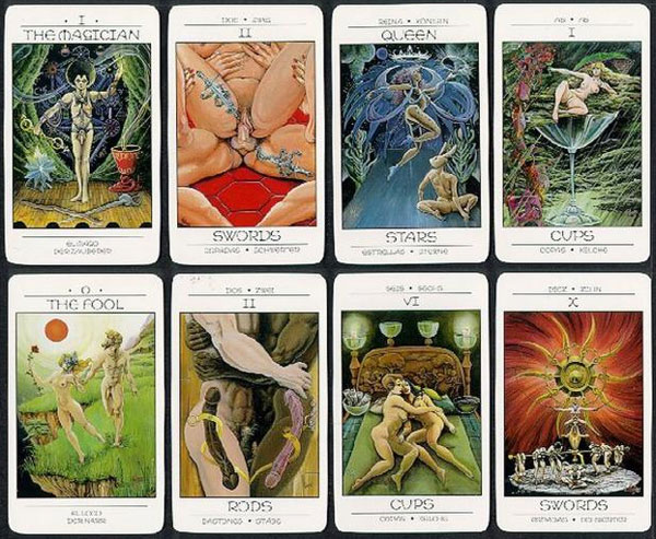 Cartas do tarot Erotica