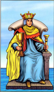 Rei de copas no Waite Tarot