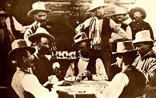 O pôquer no velho oeste norte-americano