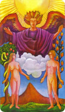 Os Namorados no tarô de Waite
