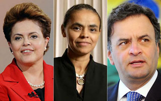 Dilma, Aécio e Marina