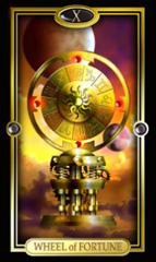 A ropda da Fortuna no Gilded Tarot