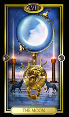 A Lua no Gilded Tarot