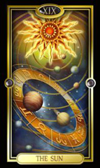 O Sol no Gilded Tarot