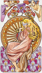 A Roda da Fortunano Art Nouveau Tarot
