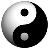 O símbolo do yin e yang