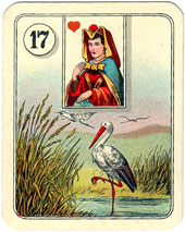 17. Cegonha no barlho Lenormand