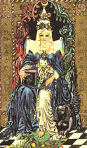 A Papisa no Medieval Scapini Tarot