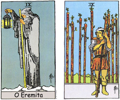 Eremita e Nove de Paus