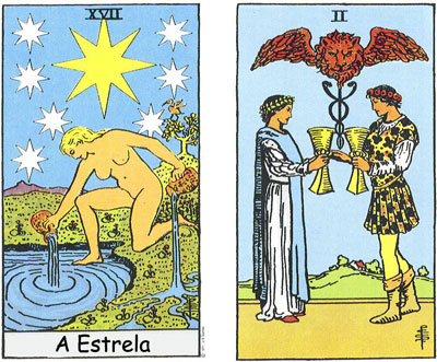 Estrela e Dois de Copas