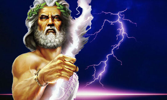 Zeus e seus raios