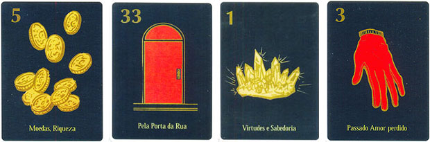 Cartas do baralho Maria Padilha, para os Signos de Áries a Câncer