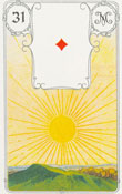 31. O Sol  no Baralho Petit Lenormand