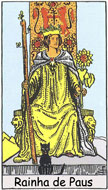 Rainha de Paus no Waite Tarot