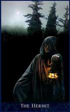 O Eremita - The Hermit no Bohemian Gothic Tarot