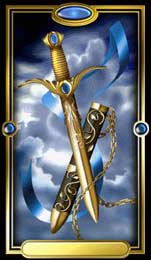 s de Espadas no Gilded Tarot de Ciro Marchetti