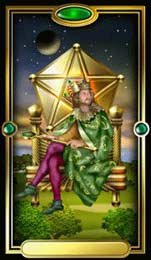 Rei de Ouros no Gilded Tarot de Ciro Marchetti