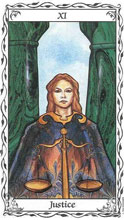 11. A Justia no Tarot de Susan Hudes