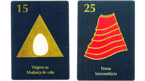 Baralho Maria Padilha: cartas 15 e 25